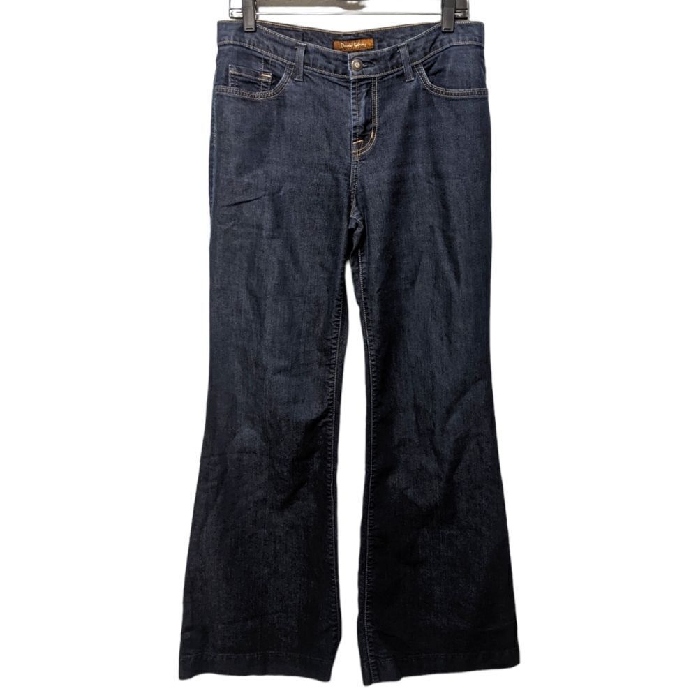 DAVID KAHN Dark Wash Wide Leg Jeans 30